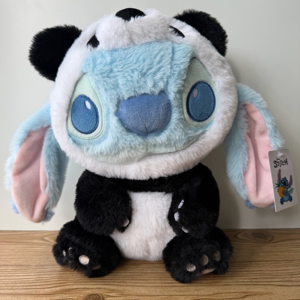Disney Stitch Plush Panda Costume Adorable Lilo & Stitch Stuffed Toy 11in Miniso